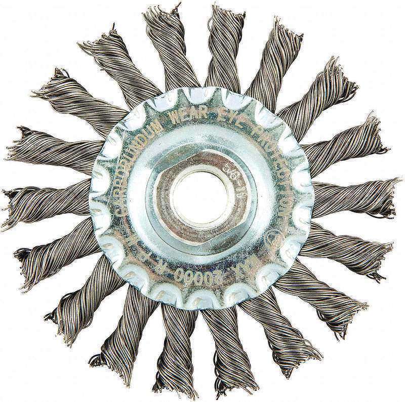 Wire Wheel Brush 0.020 Dia Wire MPN:66252838513