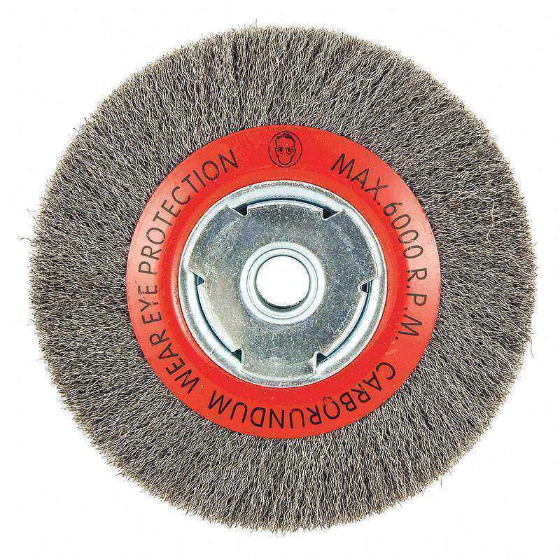 Wire Wheel Brush 0.008 Dia Wire MPN:66252838540