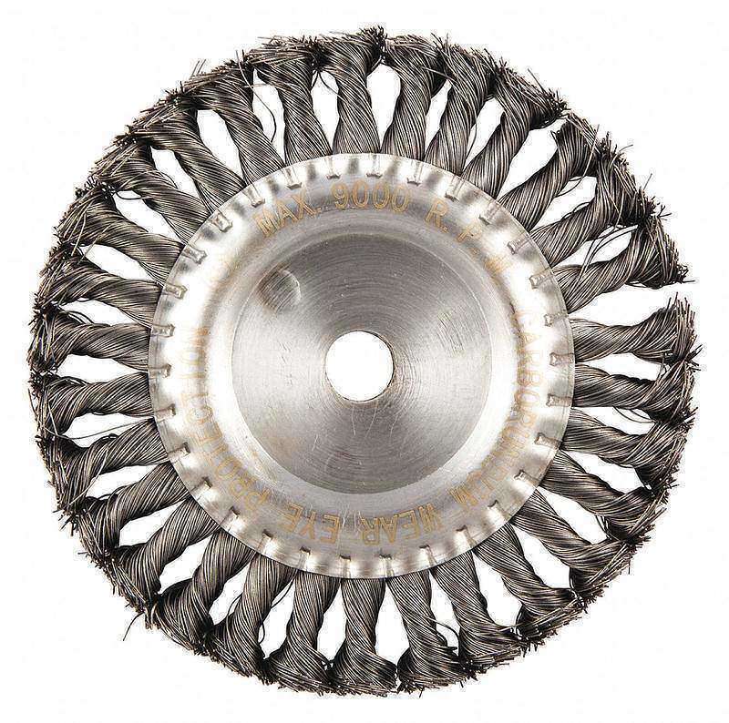 Wire Wheel Brush 0.014 Dia Wire MPN:66252838545