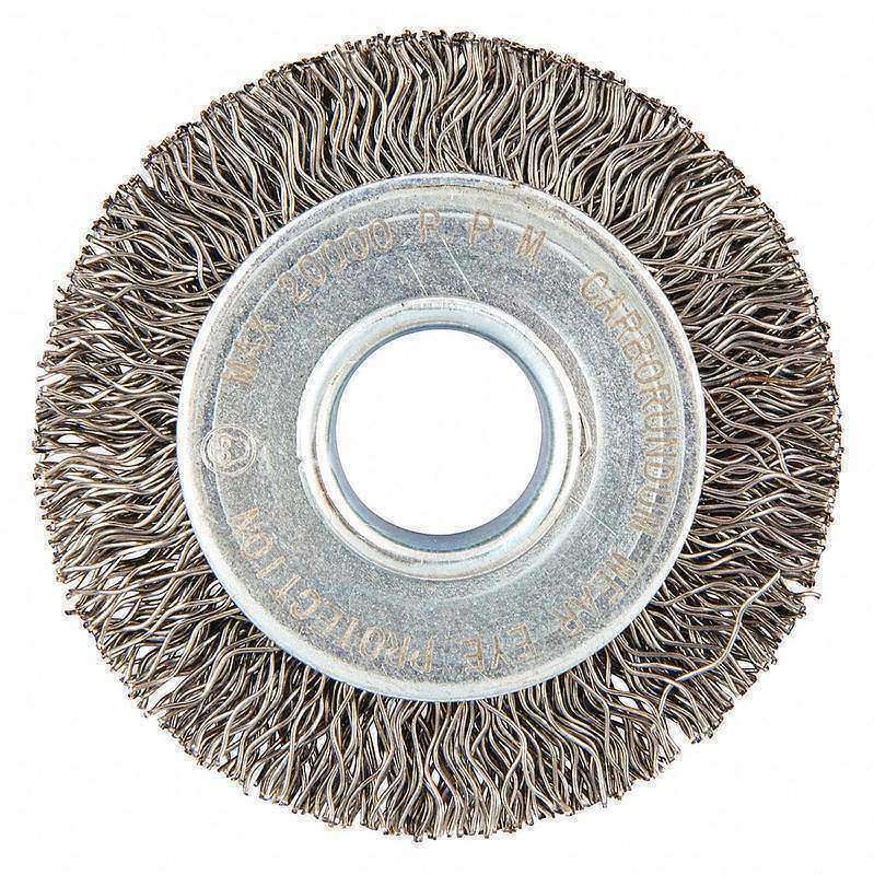 Wire Wheel Brush 0.014 Dia Wire MPN:66252838572