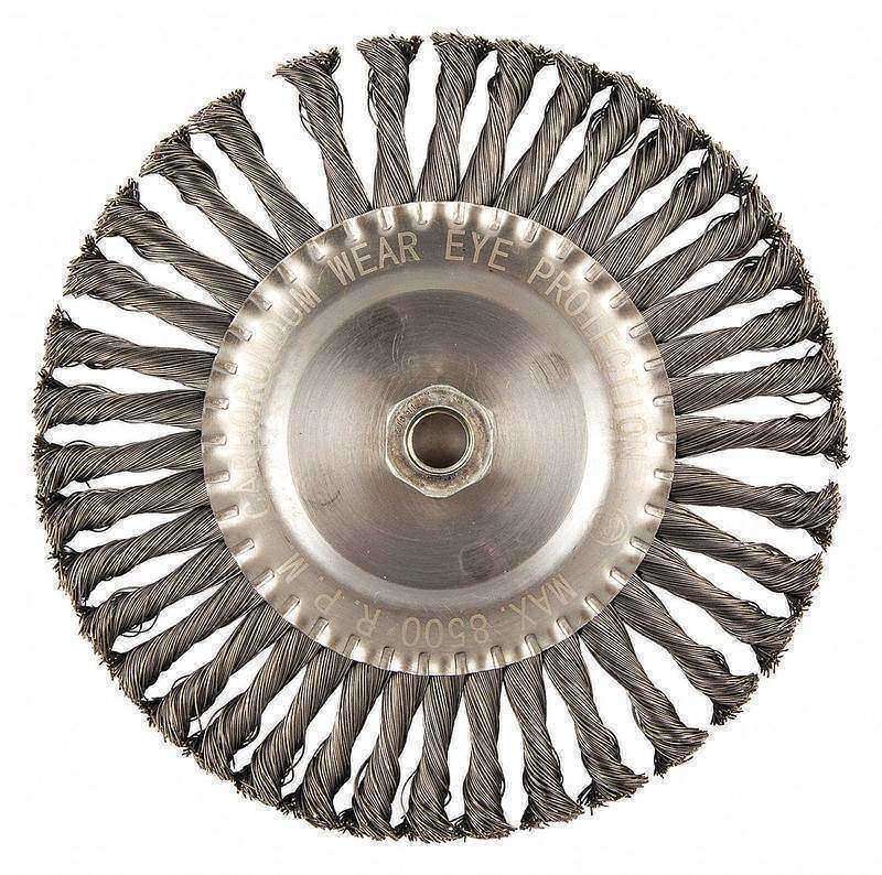 Wire Wheel Brush 0.020 Dia Wire MPN:66252838704