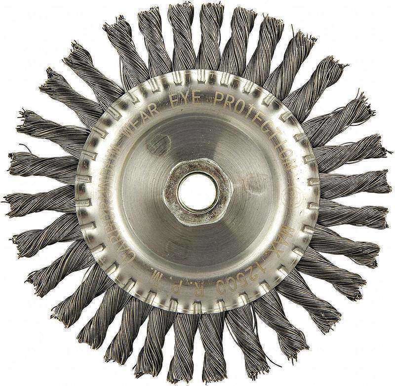 Wire Wheel Brush 0.020 Dia Wire MPN:66252838706