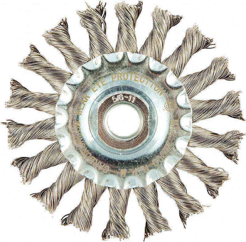 Wire Wheel Brush 0.020 Dia Wire MPN:66252838707