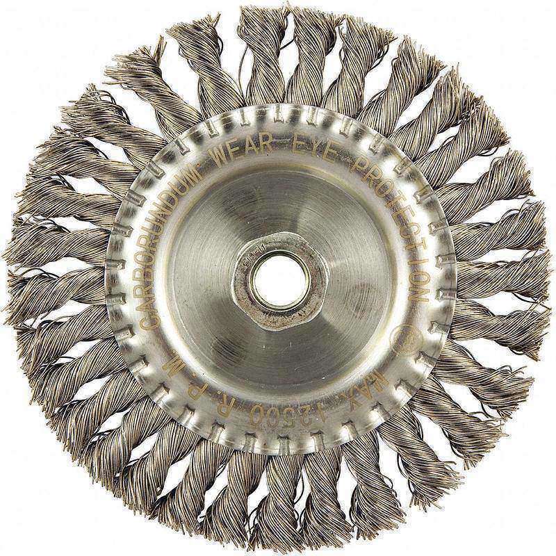 Wire Wheel Brush 0.020 Dia Wire MPN:66252838709