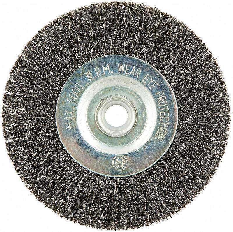 Wire Wheel Brush 0.008 Dia Wire MPN:66252838760