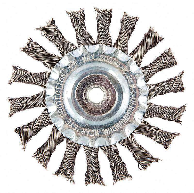 Wire Wheel Brush 0.020 Dia Wire MPN:66252838793