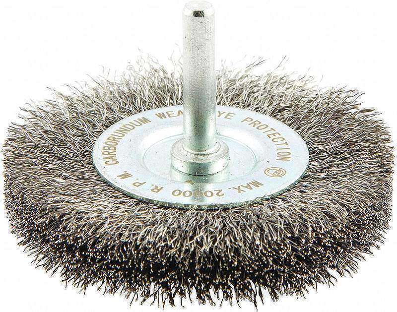 Wire Wheel Brush 0.008 Dia Wire MPN:66252838799