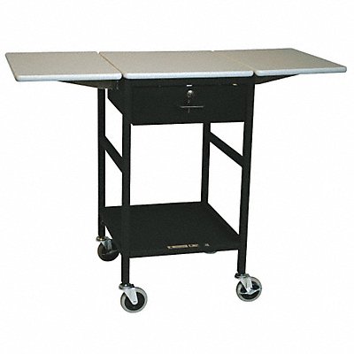 Adjustable Height Mobile Work Table 18In MPN:ERGO-27-K8