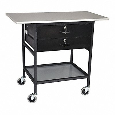 Ergonomic Mobile Work Table 40 in L MPN:ERGO-28-1-K4