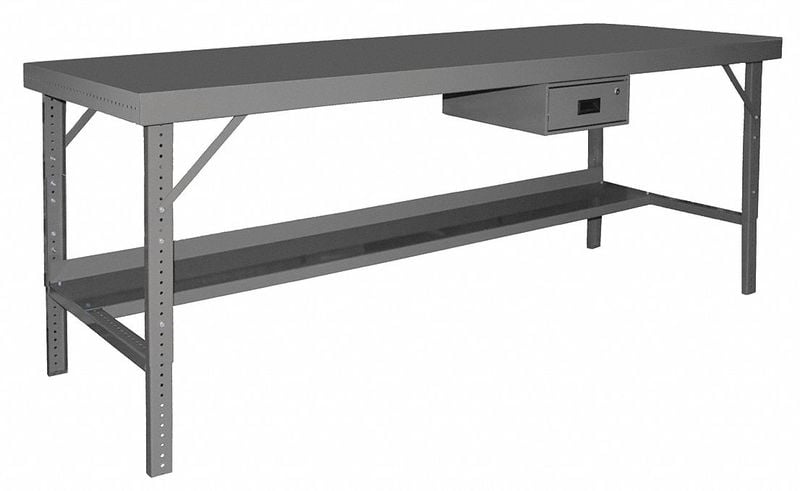 Adj. Work Table Steel 120 W 30 D MPN:WBF-30120-95