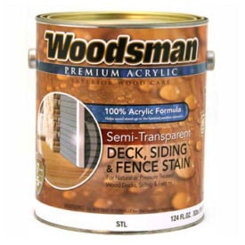 Woodsman 100 Acrylic Semi-Transparent Deck Siding & Fence Wood Stain Cedar Gallon - 149309 149309