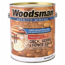 Woodsman 100 Acrylic Natural Deck Siding & Fence Wood Stain Redwoodtone Gallon - 149319 149319