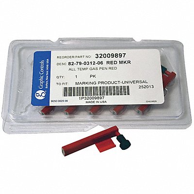 Chart Recorder Pen Red 0.537 In Bold PK6 MPN:82-79-0312-06 - RED DIFFERENTIAL PENS