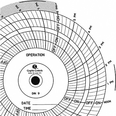 Circular Paper Chart 1 day PK60 MPN:Chart 009