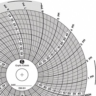 Circular Paper Chart 1 day PK60 MPN:Chart 081