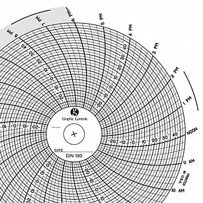 Circular Paper Chart 1 day PK60 MPN:Chart 180