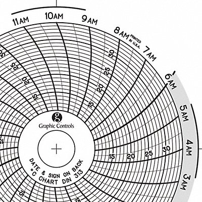 Circular Paper Chart 1 day PK60 MPN:Chart 313