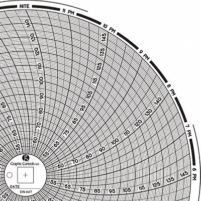 Circular Paper Chart 1 day PK60 MPN:Chart 447