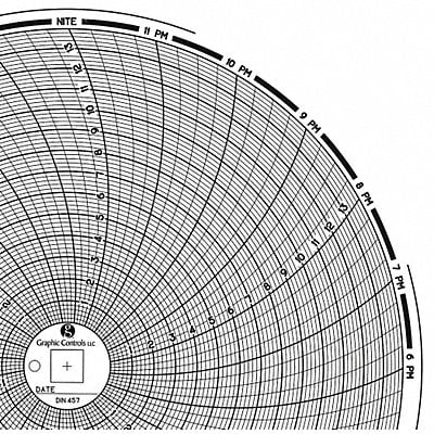 Circular Paper Chart 1 day PK60 MPN:Chart 457