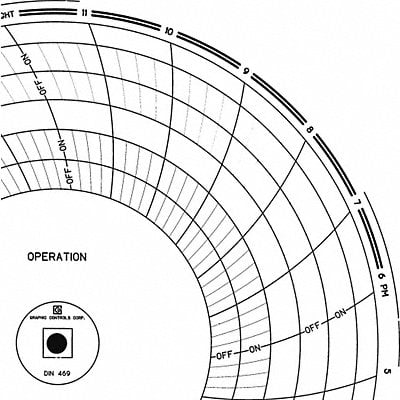 Circular Paper Chart 1 day PK60 MPN:Chart 469