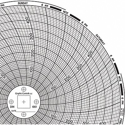 Circular Paper Chart 7 day PK60 MPN:Chart 661