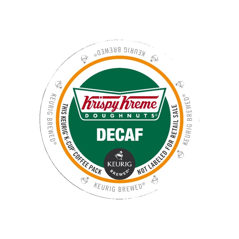 Krispy Kreme Doughnuts Single-Serve Coffee K-Cup Pods, Decaffeinated, Carton Of 24 (Min Order Qty 4) MPN:10099555061113