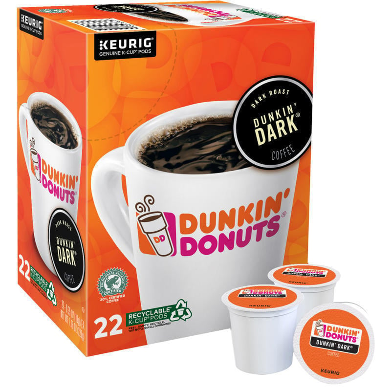 Dunkin Donuts Midnight Single-Serve Coffee K-Cup, Carton Of 22 (Min Order Qty 3) MPN:10881334012795