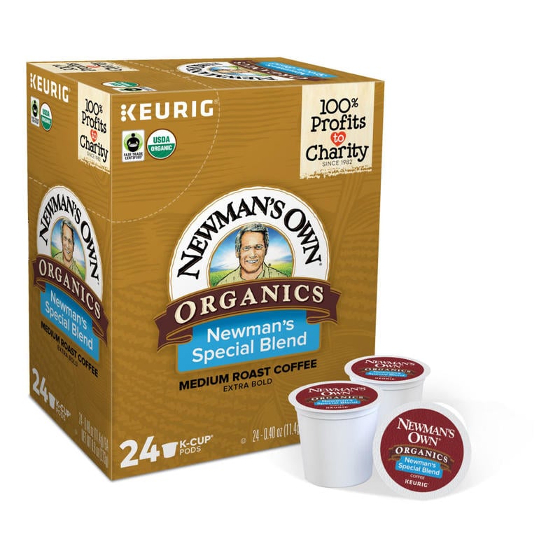 Newmans Own Organics Single-Serve Coffee K-Cup Pods, Special Blend, Carton Of 24 (Min Order Qty 3) MPN:4050