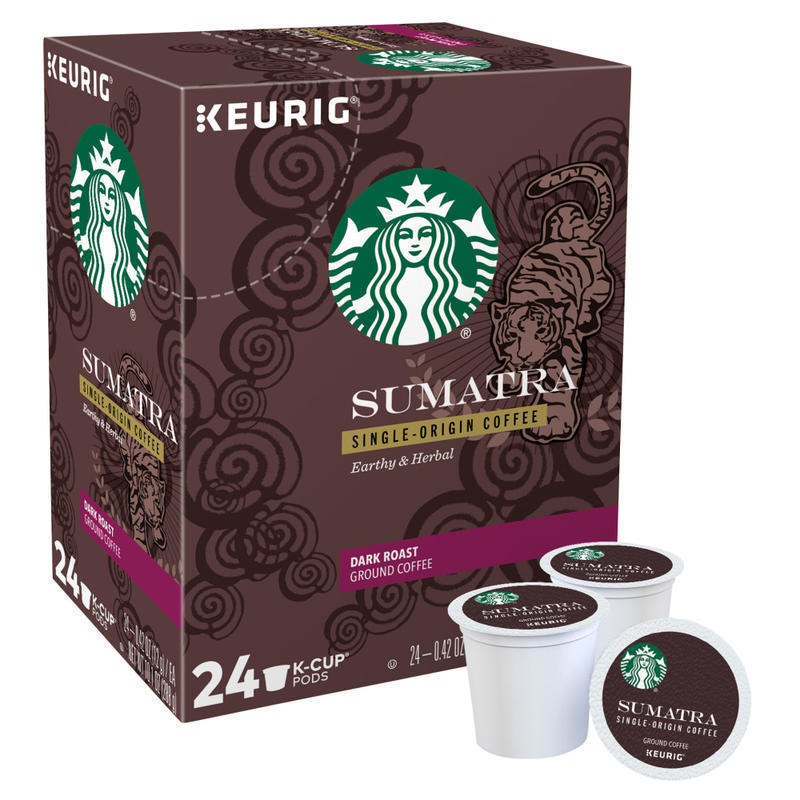 Starbucks Single-Serve Coffee K-Cup, Sumatra, Carton Of 24 (Min Order Qty 3) MPN:5000081343