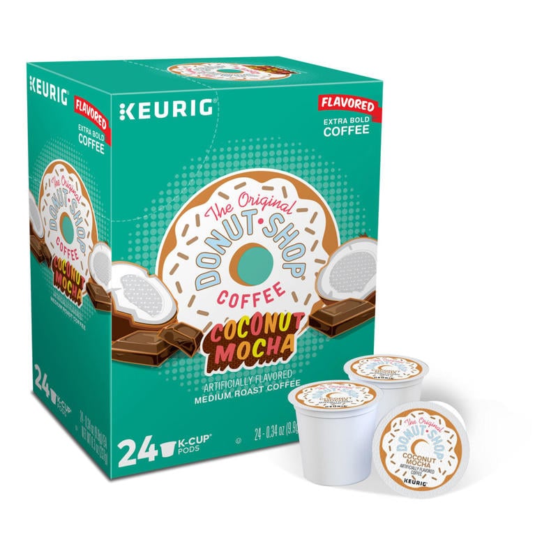 The Original Donut Shop Single-Serve Coffee K-Cup Pods, Coconut Mocha, Carton Of 24 (Min Order Qty 4) MPN:6248