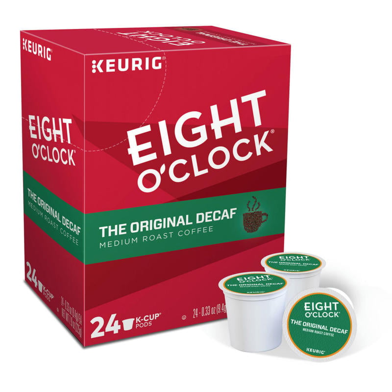 Eight O-Clock Single-Serve Coffee K-Cup Pods, Decaffeinated, Original, Carton Of 24 (Min Order Qty 4) MPN:6425