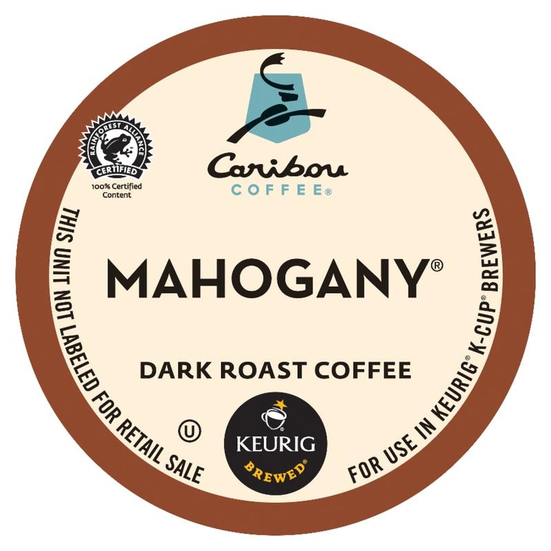 Caribou Coffee Single-Serve Coffee K-Cup Pods, Mahogany, Carton Of 24 (Min Order Qty 3) MPN:6990