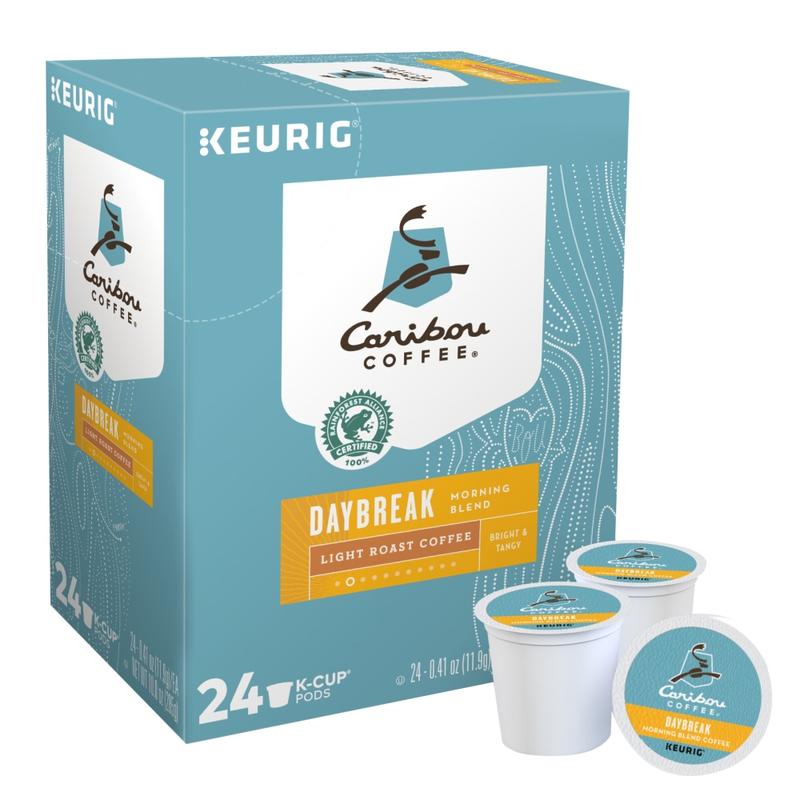 Caribou Coffee Single-Serve Coffee K-Cup Pods, Daybreak Morning Blend, Carton Of 24 (Min Order Qty 3) MPN:6994