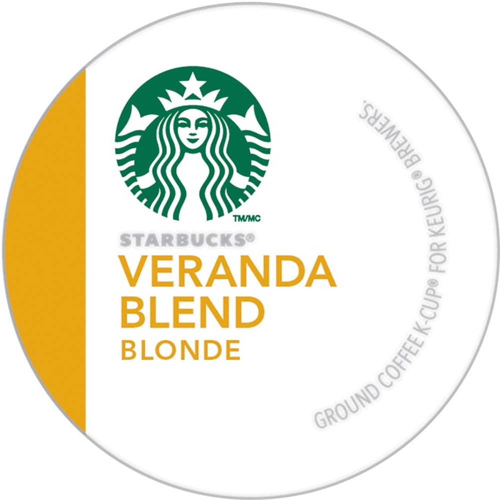 Starbucks Single-Serve Coffee K-Cup, Veranda Blend, Carton Of 24 (Min Order Qty 3) MPN:9577