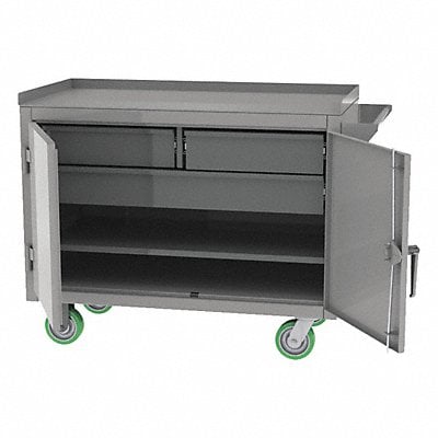 Mobile Cabinet Bench Steel 36 W 24 D MPN:EXM-350-36