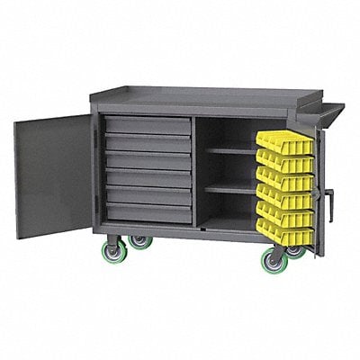 Mobile Cabinet Bench Steel 36 W 24 D MPN:EXM-650-36