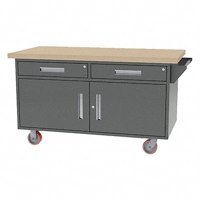 Mobile Cab Bench Butcher Block 60 W 30 D MPN:MG-66.M