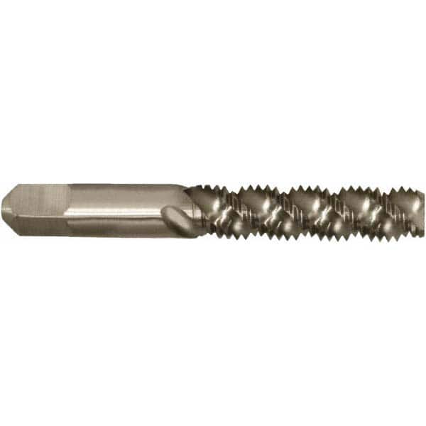 Spiral Flute Tap: M3x0.50 Metric, 2 Flutes, Bottoming, 6H Class of Fit, High Speed Steel, Bright/Uncoated MPN:366112