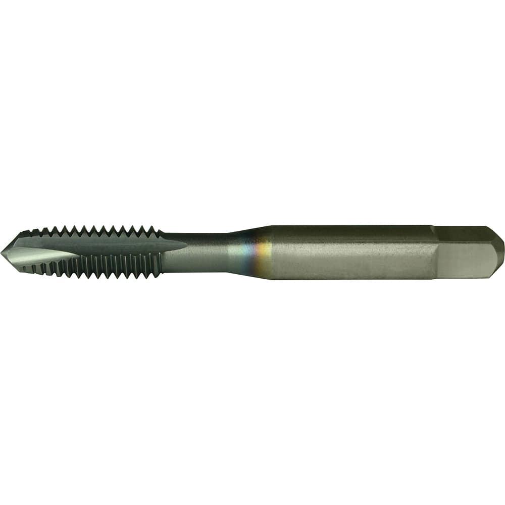 Spiral Point Tap: #0-80 UNF, 2 Flutes, Plug Chamfer, 2B Class of Fit, High-Speed Steel, TiCN Coated MPN:330148