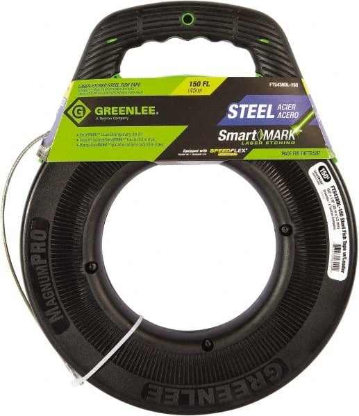 150 Ft. Long x 1/8 Inch Wide, Steel Fish Tape MPN:FTS438DL-150