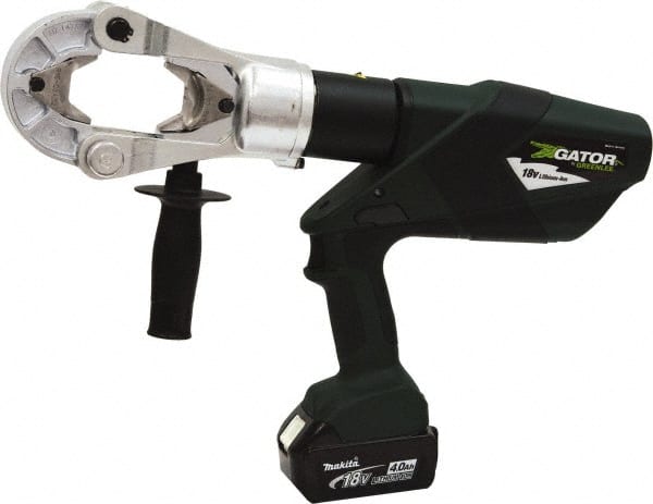 Power Crimper: 30,000 lb Capacity, Lithium-ion Battery Included, Pistol Grip Handle, 12V MPN:EK1550FLX12