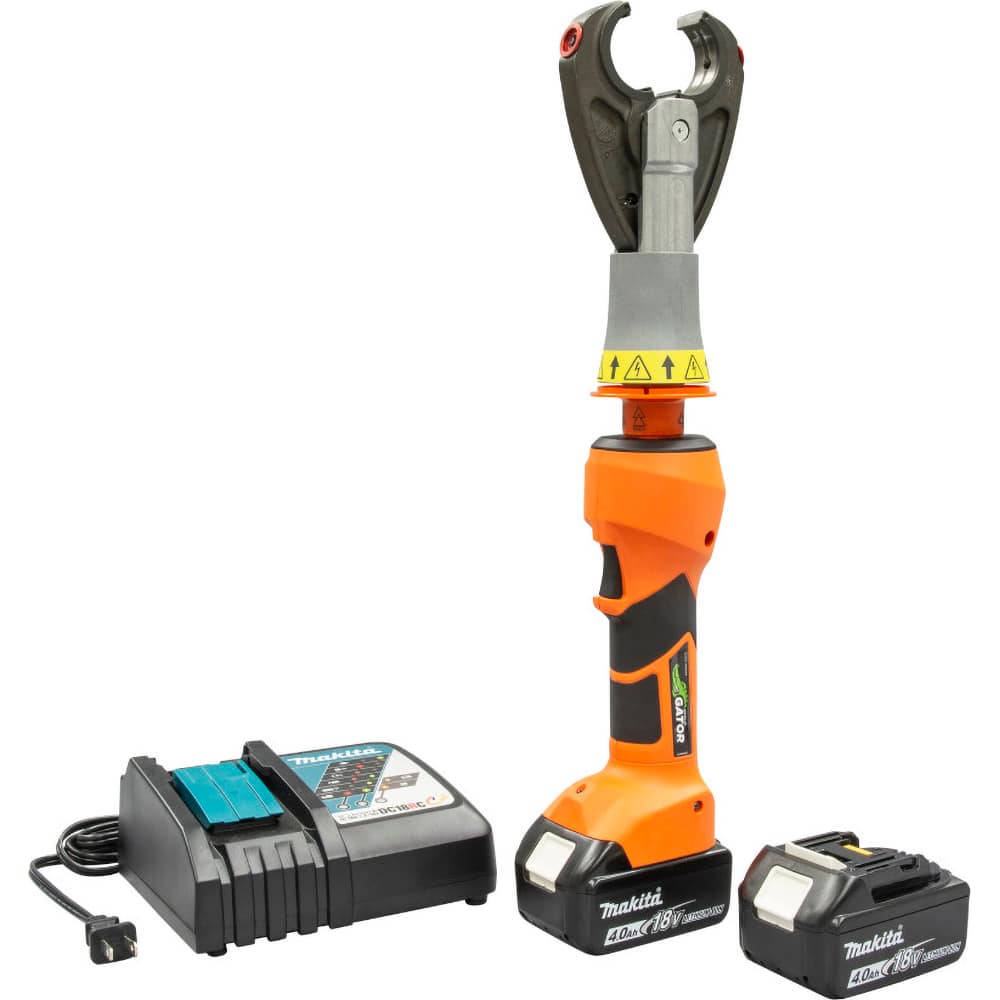 Power Crimper: 12,000 lb Capacity, 2 Lithium-ion Battery Included, Overmold Handle MPN:EK628VX11