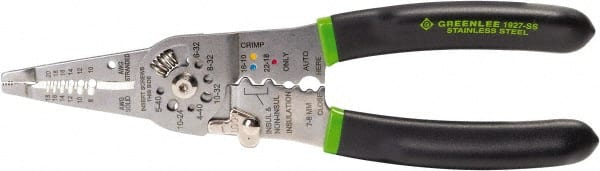 Wire Stripper: 18 AWG Solid & 20 AWG Stranded Max Capacity MPN:1927-SS