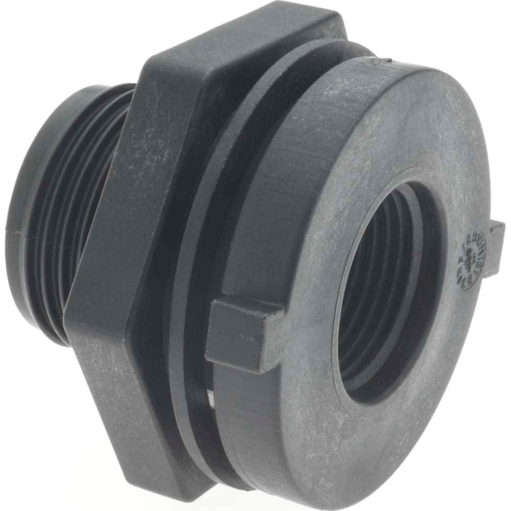 3/4 FTP Polypropylene Threaded Tube Bulkhead Fitting MPN:TF 34 PB