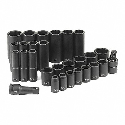 Socket Set 1/2 D 28pcs. MPN:1328RD