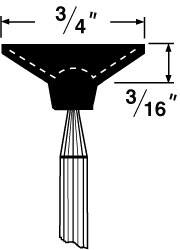 Mounted Point: 3/16