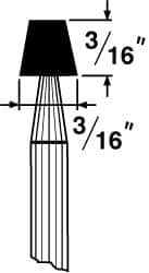 Mounted Point: 3/16