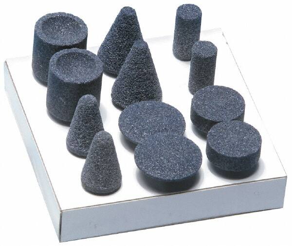 12 Piece Aluminum Oxide Vitrified Abrasive Point Set MPN:KIT-1/4-AW-BLUE