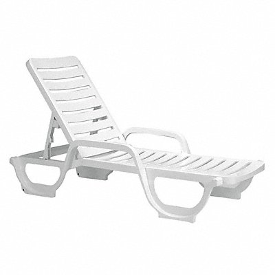 Chaise Lounge Adjustable White MPN:44031004