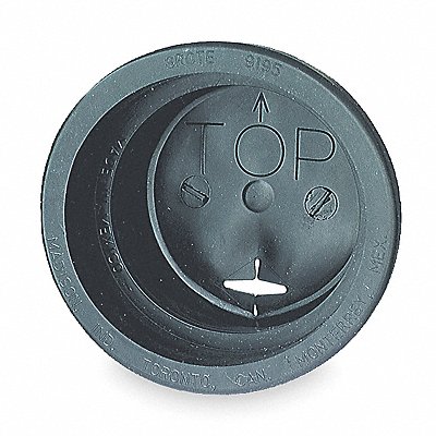 Grommet Closed Back 4-1/2 ID PVC Black MPN:91950